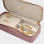 Vegan Leather Jewellery Box | Deep Rose | Medium