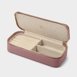 Vegan Leather Jewellery Box | Deep Rose | Medium