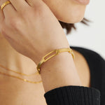 Waterproof Arabella Bangle | Gold Plated