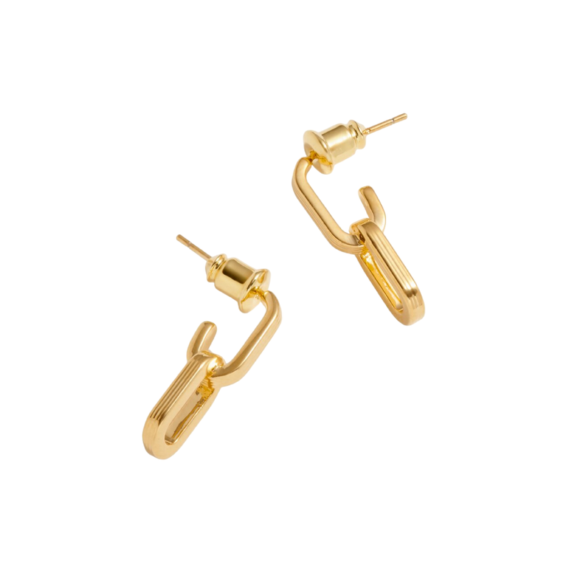 Waterproof Arabella Hoop Earrings | Gold Plated