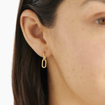 Waterproof Arabella Hoop Earrings | Gold Plated