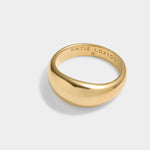 Waterproof Aura Dome Ring | Medium | Gold Plated