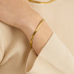 Waterproof Ciana Snake Chain Bracelet | Gold Plated