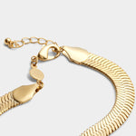 Waterproof Ciana Snake Chain Bracelet | Large | Gold Plated