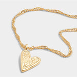 Waterproof 'Friendship' Heart Bracelet | Gold Plated