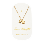 Waterproof 'Inner Strength' Charm Necklace | Gold Plated