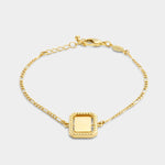 Waterproof 'Optimism' Spinning Amulet Bracelet | Gold Plated