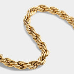 Waterproof Reine Rope Bracelet | Gold Plated