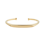 Waterproof Signet Bangle | Gold Plated