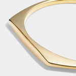 Waterproof Signet Bangle | Gold Plated