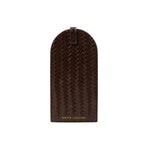Woven Vegan Leather Glasses Sleeve | Chocolate