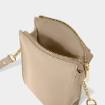 Zana Slim Crossbody Bag | Light Taupe