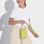 Zana Slim Crossbody Bag | Lime Green