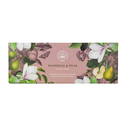 Magnolia & Pear Triple Soap Gift Box