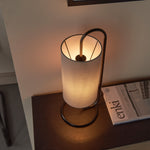 Klip Floating Cylinder Table Lamp | Grey/Matt Black