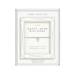 Laboratory Grown Diamond A Little 'Happy 40th Birthday' Bracelet | Silver Plated