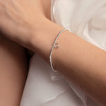 Laboratory Grown Diamond A Little 'One In A Million' Bracelet | Silver Plated