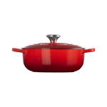 Cast Iron Sauteuse Pan | Cerise | 24cm