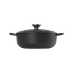 Cast Iron Sauteuse Pan | Satin Black | 24cm