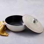 Signature Cast Iron Soup Pot | Meringue | 24cm