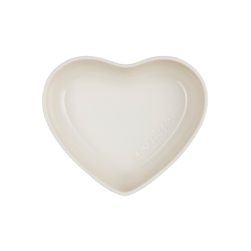 Stoneware Heart Bowl | Meringue | 20cm