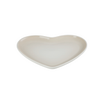 Stoneware Heart Plate | Meringue | 23cm