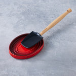 Stoneware Oval Spoon Rest | Cerise