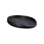 Stoneware Oval Spoon Rest | Satin Black