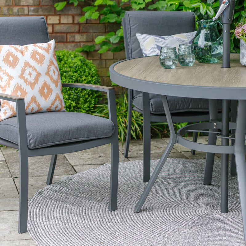 Monza Outdoor Round Dining Table | 110cm