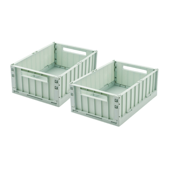 Medium Weston Storage Box | Light Peppermint | Set of 2