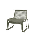 Outdoor Sassano Lounge Chair with Footstool | Green