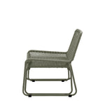Outdoor Sassano Lounge Chair with Footstool | Green