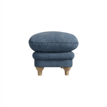 Plumpton Footstool | Denim Blue