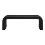 Ren Boucle Bench | Black