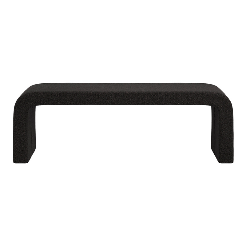 Ren Boucle Bench | Black