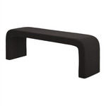 Ren Boucle Bench | Black