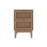 Bordeaux 2 Drawer Rattan Bedside Cabinet | Natural