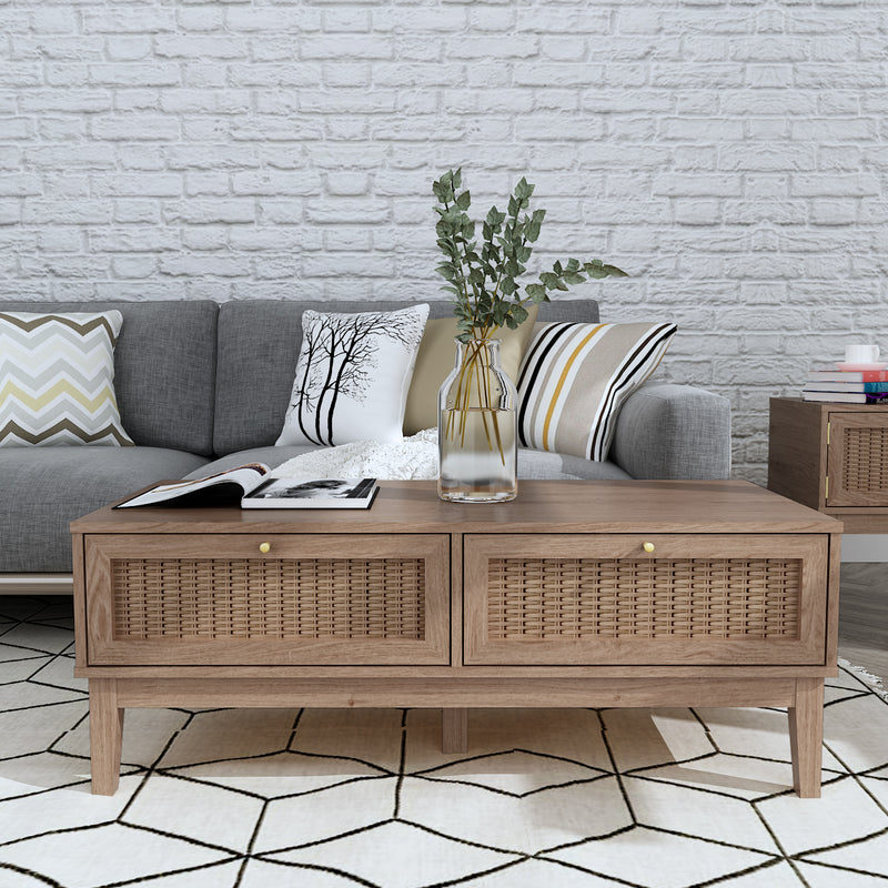 Bordeaux Rattan Coffee Table | Natural