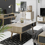 Scandi Coffee Table | Grey Oak