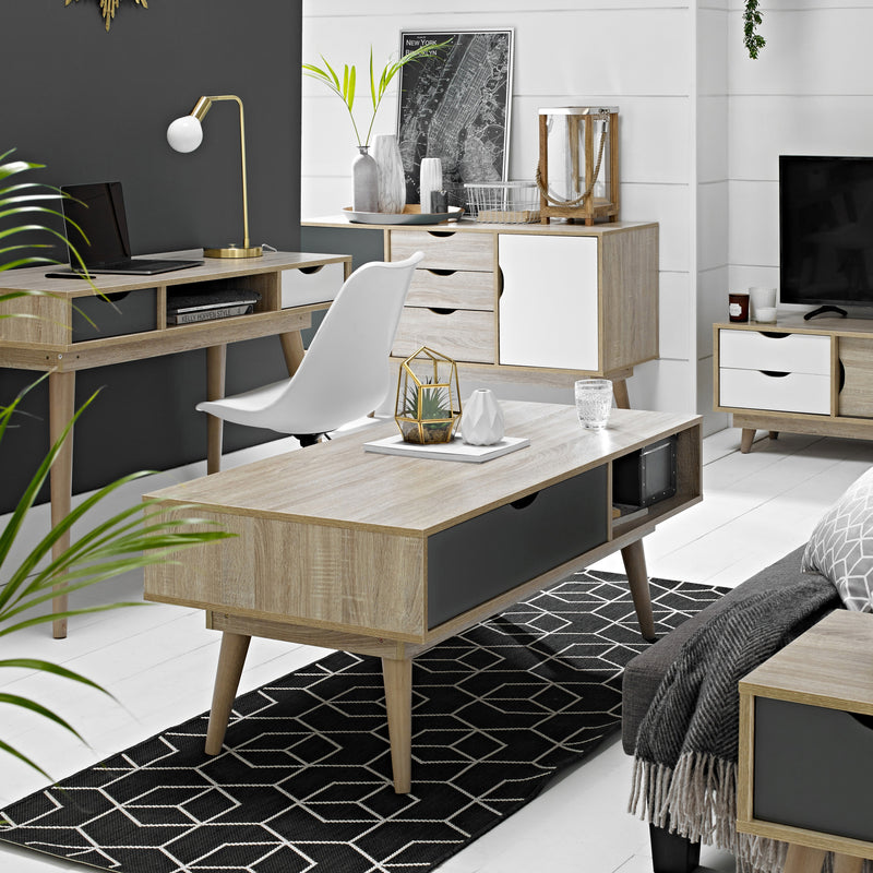 Scandi Coffee Table | Grey Oak