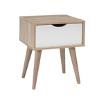 Scandi End Table | White Oak