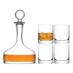 Bar Whisky Decanter & Glasses Set | 5 Piece