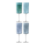 Gems Sapphire Champagne Flutes | Set of 4 | 210ml