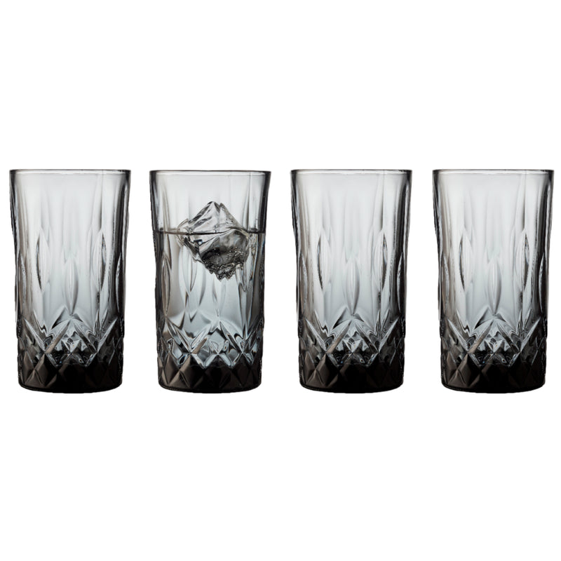 Sorrento Highball Glasses | Smoke | 38cl | Set of 4