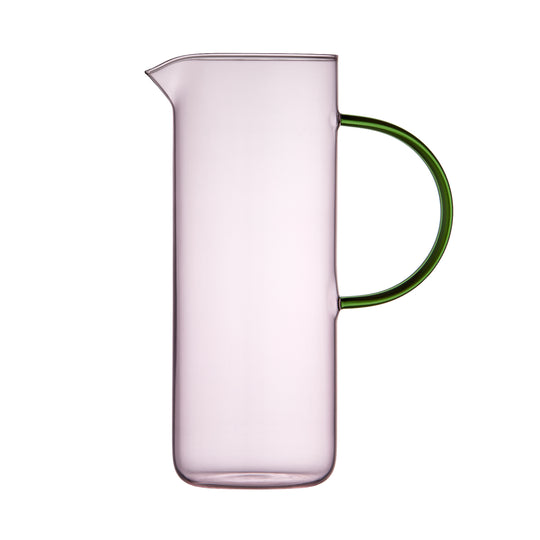 Torino Glass Jug | Pink/Green | 1.1L