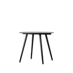 Maddox Mid-Century Modern Round Dining Table | Black