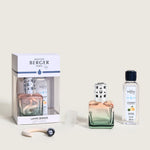Glaçon Fragrance Lamp Set | Peach Green Ombre | Zest of Verbena