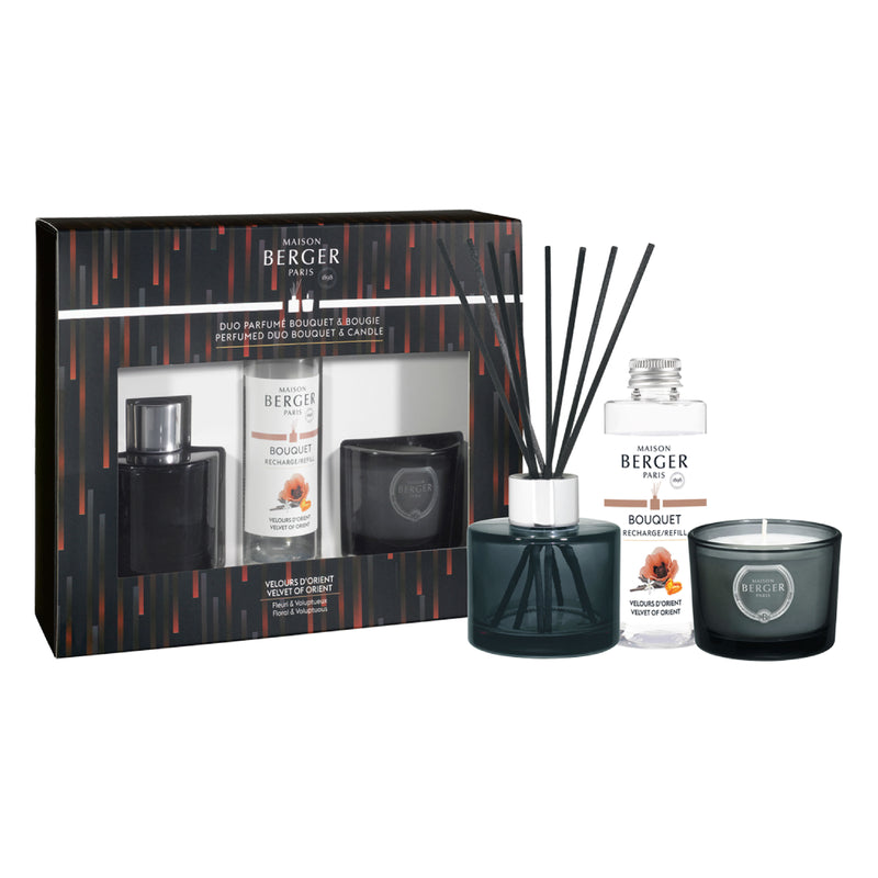 Mini Variation Home Fragrance Set | Bouquet Reed Diffuser & Candle | Velvet of Orient