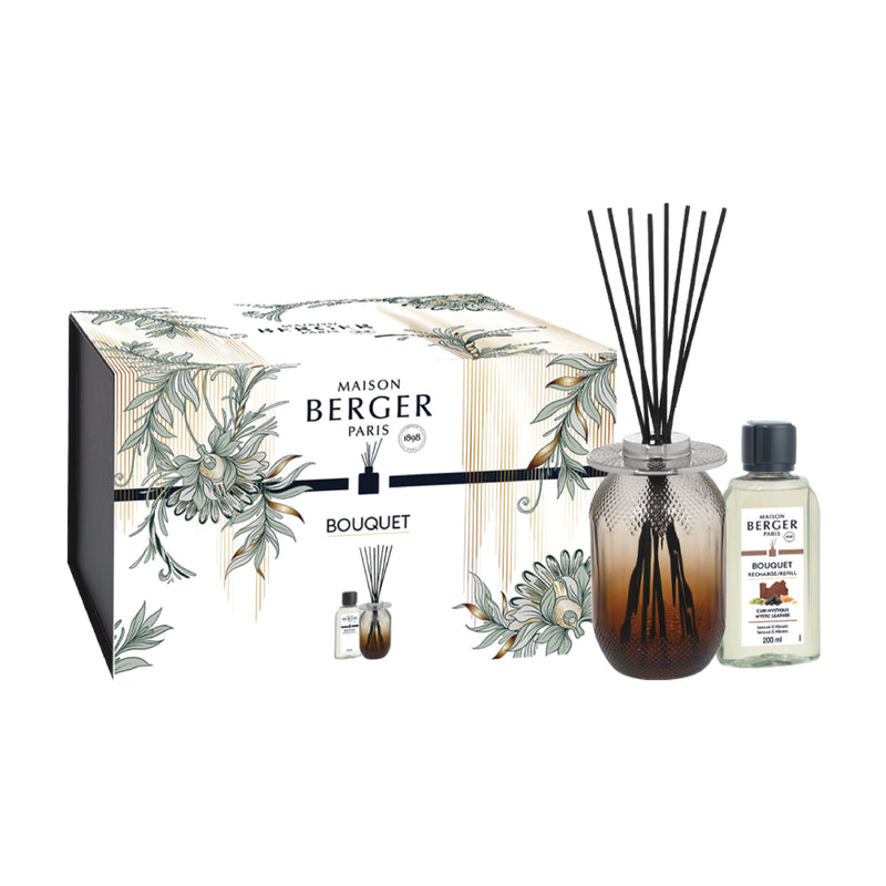 Tan Evanescence Bouquet Reed Diffuser Set | Mystic Leather | 200ml