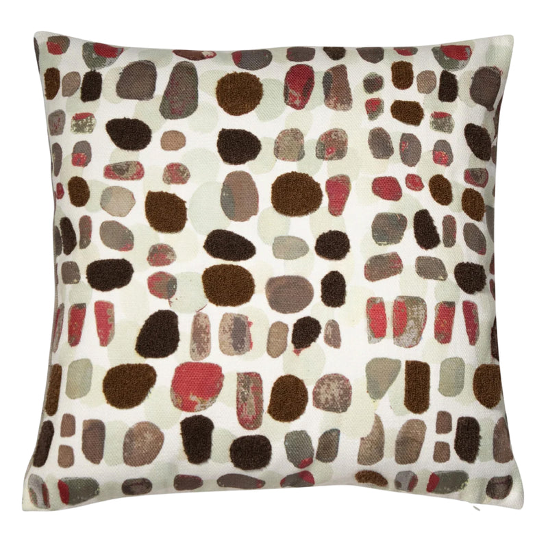 Alfie Earth Pebbles Cushion | Rust | 45cm